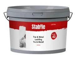 Stabile® Træ- & Metalmaling|Træ & Metal 40 maling 2,25 liter - Hvid