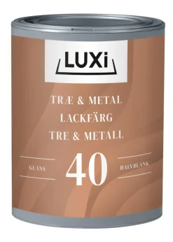 LUXI® Træ- & Metalmaling|Træ & Metal 40 modehvid 0,75 liter - Modehvid (NCS-kode s1002-y20r)