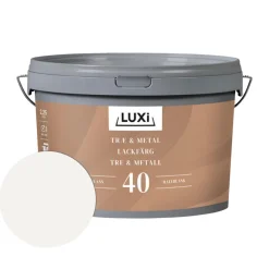 LUXI® Træ- & Metalmaling|Træ & Metal 40 modehvid 2,25 liter - Modehvid (NCS-kode s1002-y20r)