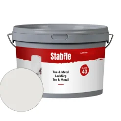 Stabile® Træ- & Metalmaling|Træ & Metal 40 modehvid maling 2,25 liter - Modehvid (NCS-kode s1002-y20r)