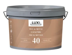 LUXI® Træ- & Metalmaling|Træ & Metal 40 2,25 liter - Renhvid (RAL 9010)