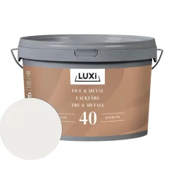 LUXI® Træ- & Metalmaling|Træ & Metal 40 2,25 liter - Renhvid (RAL 9010)
