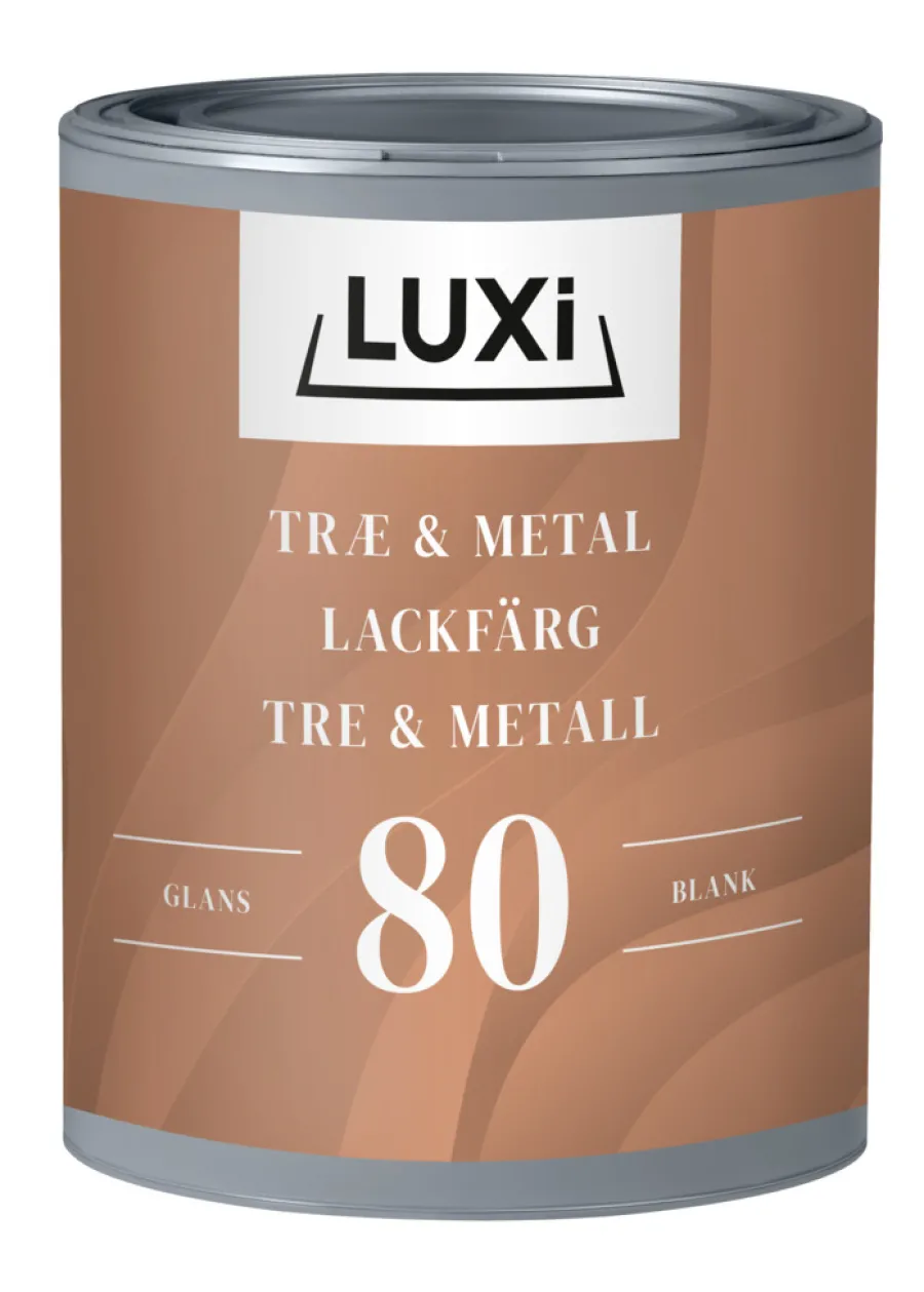 LUXI® Træ- & Metalmaling|Træ & Metal 80 0,75 liter - Sort