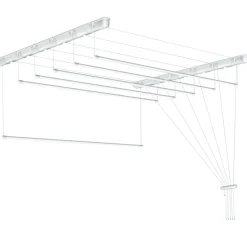 Tørrestativer|Tørrestativ m/snoretræk lofthængt 180 x 51 cm