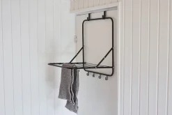 Tørrestativer|Tørrestativ til dør 51 x 43 x 55 cm Sort