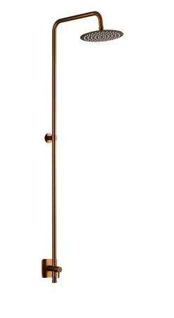Udendørsbrusere|Udebruser kobberfinish t/koldt vand Ø20 cm