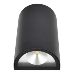 Udendørslamper|Udendørs væglampe LED aluminium/glas sort