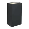 Udendørslamper|Udendørs væglampe LED aluminium/glas sort