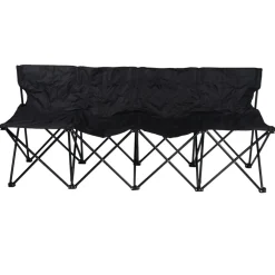 Sunlife® Sæsonafslutning|Telte & Campingmøbler|Udfoldelig bænk Napoli 4 personer - Sort