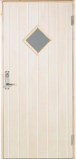 Døre & Karme|Udhusdør m/rude venstrehængt 94,8 x 205 cm