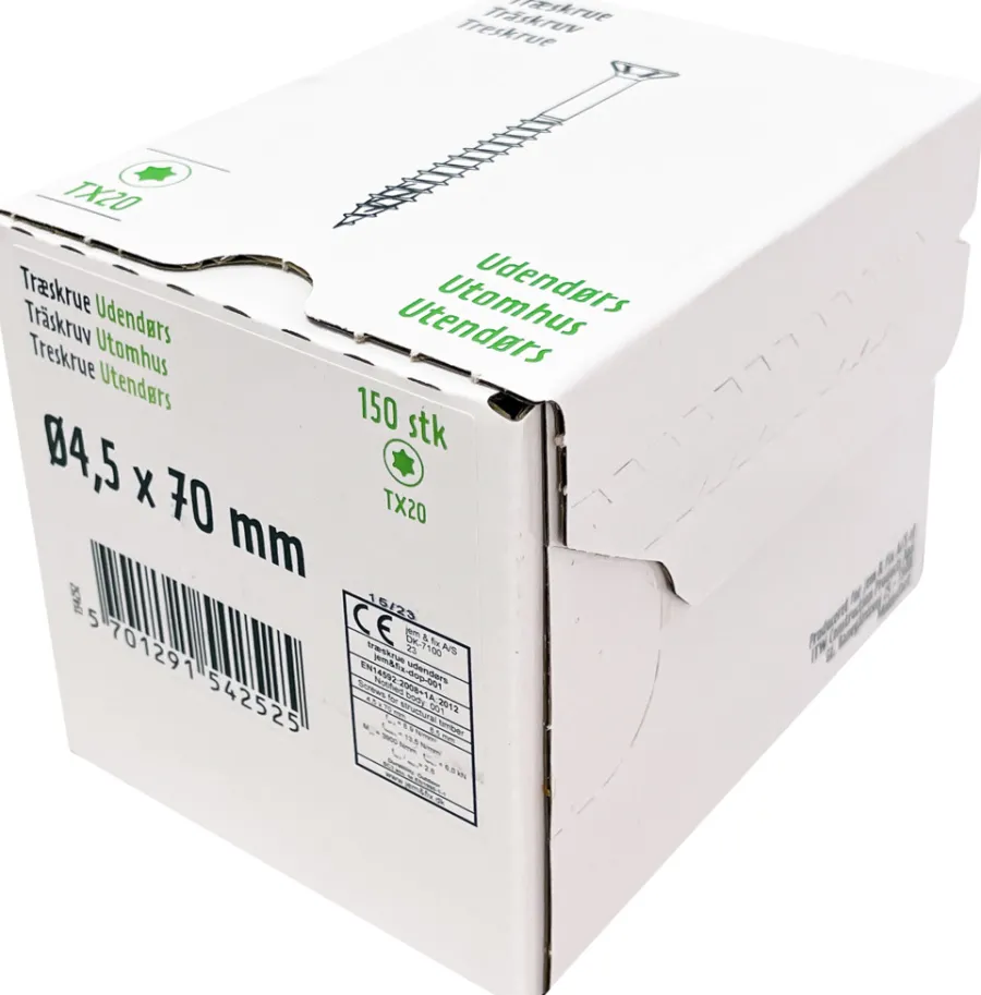 Skruer|Universalskrue Basic 4,5 x 70 mm 150 stk.