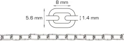 HOME it Kæder & Wirer|Urkæde Ø1,4 mm x 2 meter