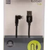 PhoneFood Kabler & Adaptere|USB-A til lightning kabel 90 grader stik - 1 meter
