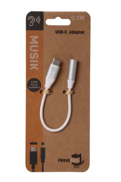 PhoneFood Lyd & Tilbehør Til Mobiltelefoner|USB-C til jackstik adapter