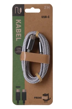 PhoneFood Kabler & Adaptere|USB-C til USB-C kabel 2 meter