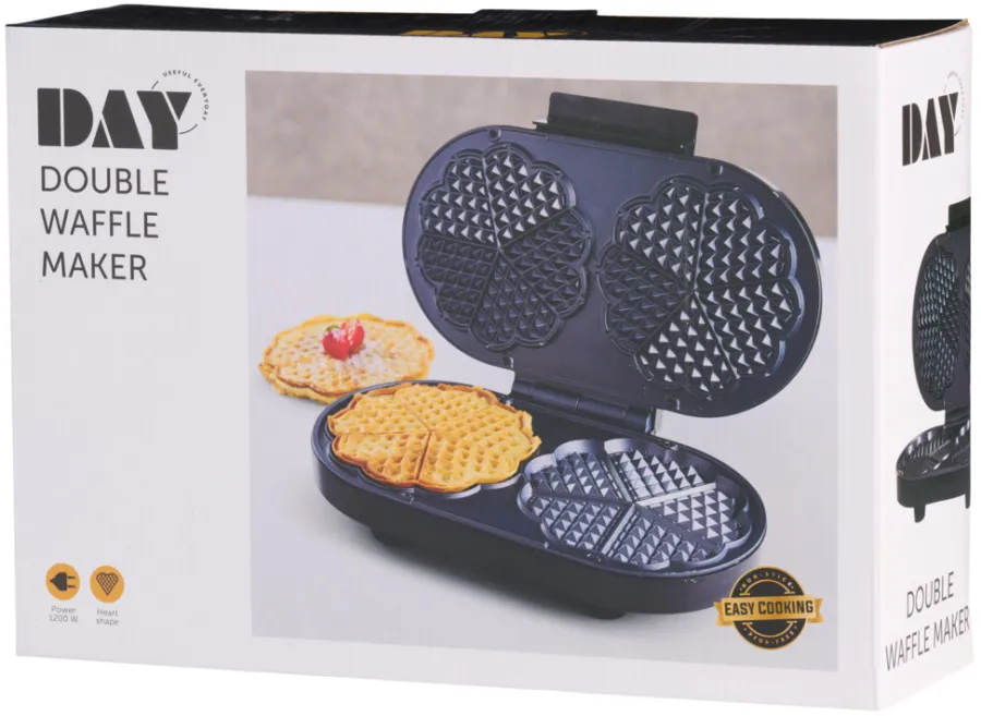 DAY Køkkenudstyr|Vaffeljern dobbelt 1200 W -