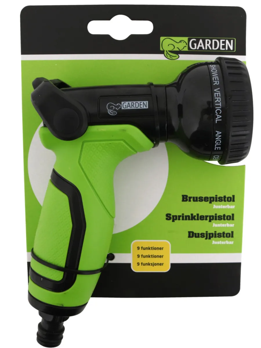 Garden® Koblinger & Sprøjtepistoler|Vandingspistol med 9 sprayfunktioner -