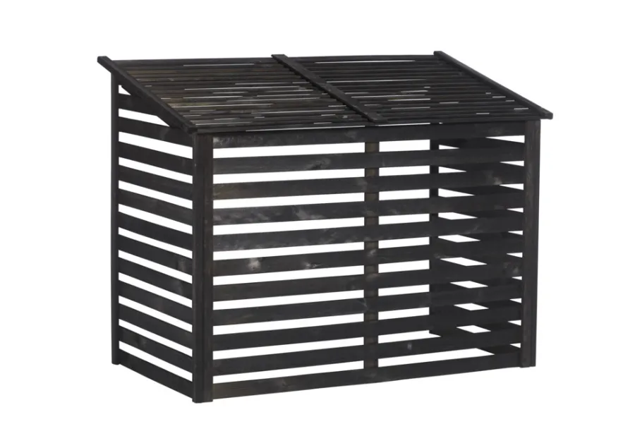 Superroof Varmepumper|Varmepumpeskjuler grundet fyr - Sort