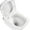 Toiletter|Væghængt toilet kantet m/Vortex skyl - hvid