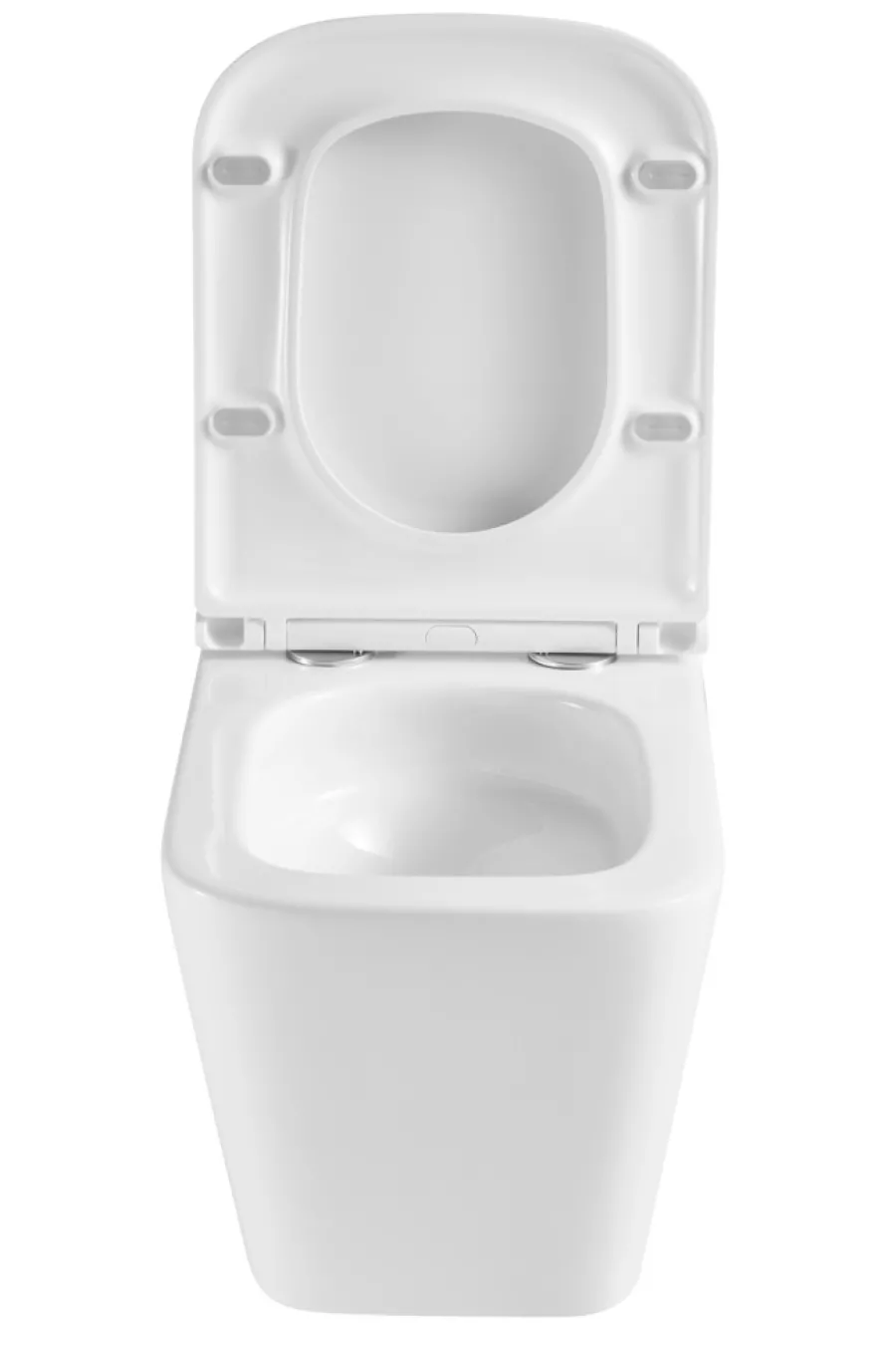 Toiletter|Væghængt toilet kantet m/Vortex skyl - hvid