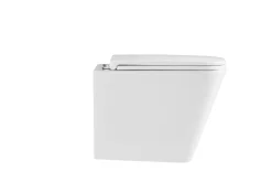 Toiletter|Væghængt toilet kantet m/Vortex skyl - hvid