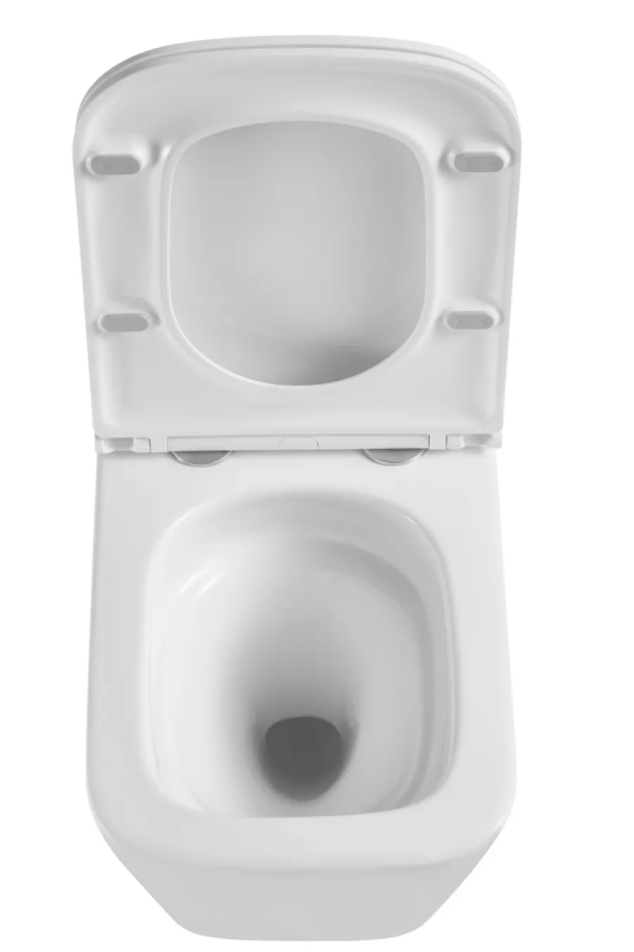 Toiletter|Væghængt toilet kantet m/Vortex skyl - hvid
