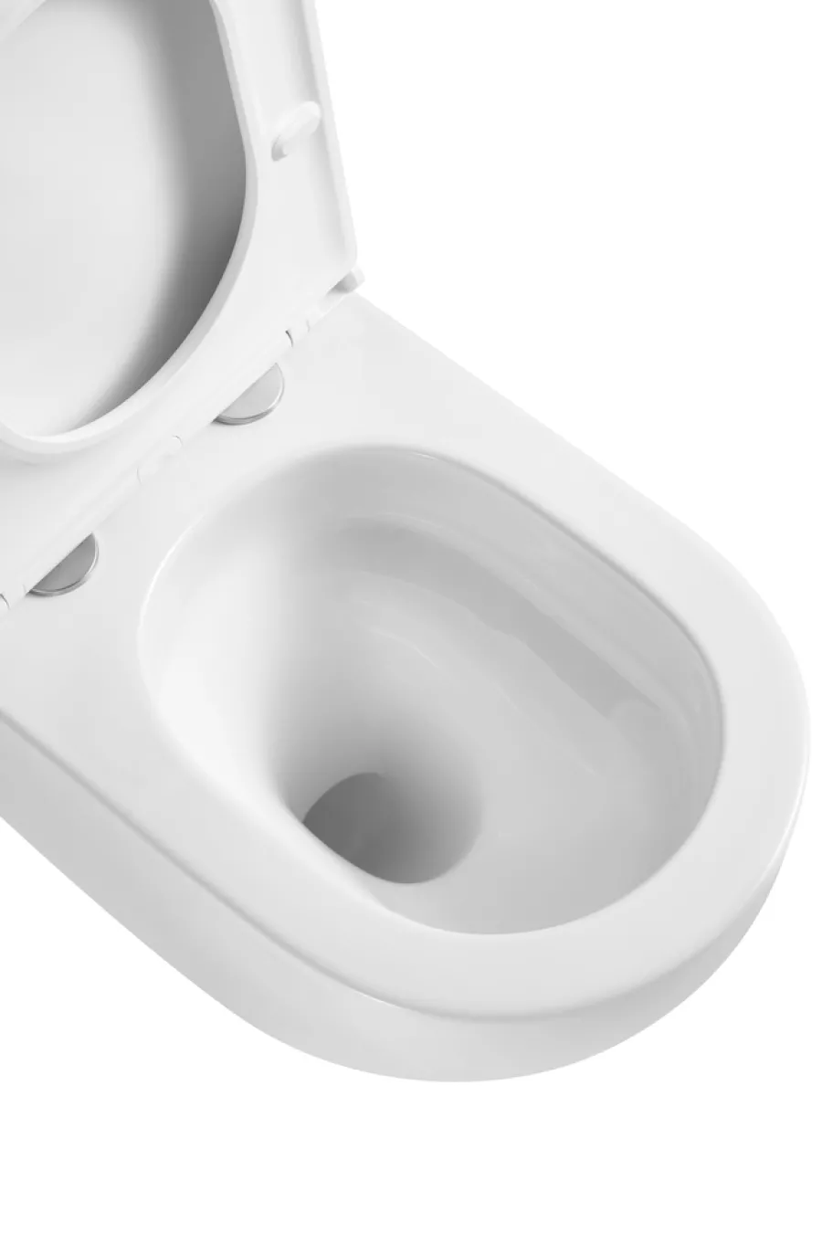 Toiletter|Væghængt toilet rund m/Vortex skyl - hvid