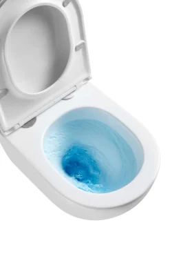 Toiletter|Væghængt toilet rund m/Vortex skyl - hvid