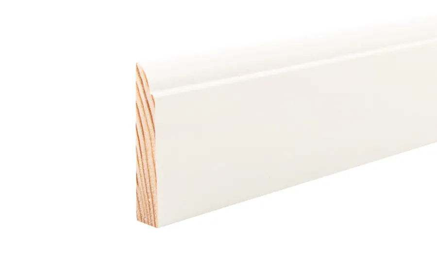 Hornbaek Lister|Vægliste fyr hvid - 9 x 43 x 3000 mm