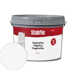 Stabile® Vægmaling|Vægmaling 5 9 liter - Hvid