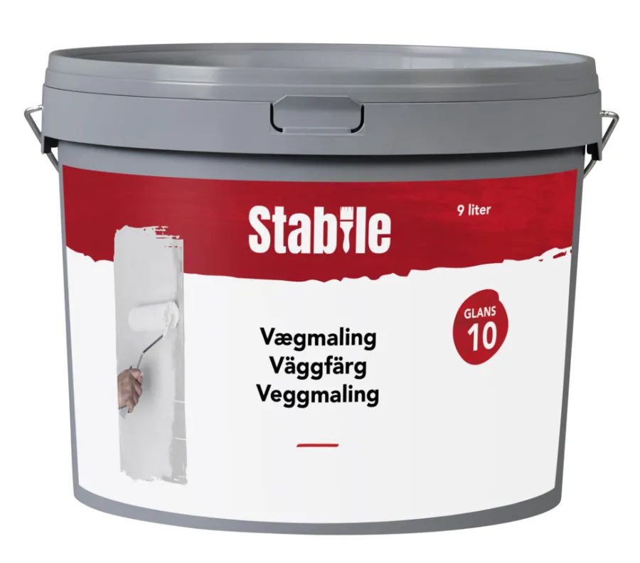 Stabile® Vægmaling|Vægmaling 10 9 liter - Hvid