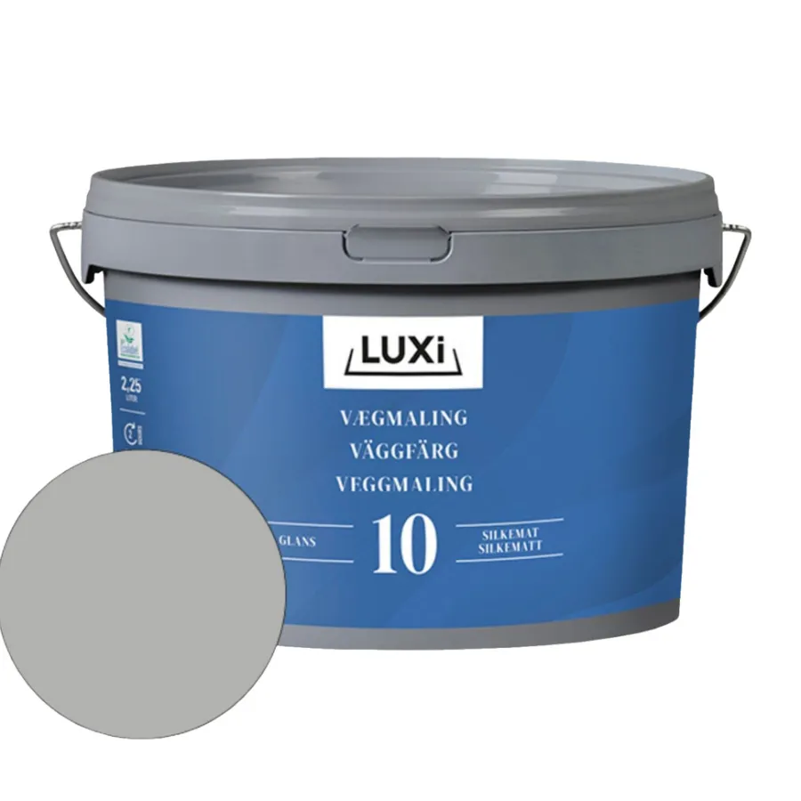 LUXI® Vægmaling|Vægmaling 10 2,25 liter - Lys grå