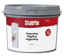 Stabile® Vægmaling|Vægmaling 10 modehvid 9 liter - Modehvid (NCS-kode s1002-y20r)