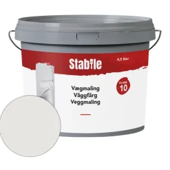 Stabile® Vægmaling|Vægmaling 10 modehvid 4,5 liter - Modehvid (NCS-kode s1002-y20r)