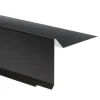 JUAL Tagpap & Asfalt|Vindskede sort aluminium 75 x 20 x 80 x 1000 mm