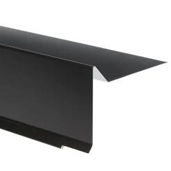 JUAL Tagpap & Asfalt|Vindskede sort aluminium 75 x 20 x 80 x 1000 mm
