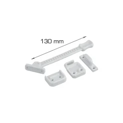 HOME it Dør- & Vinduesbeslag|Vinduesholder 130 mm hvid plast