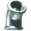 Galvaniserede|Vinkel galvaniseret 1/2" - muffe/muffe 45 gr.