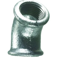 Galvaniserede|Vinkel galvaniseret 1/2" - muffe/muffe 45 gr.