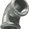 Galvaniserede|Vinkel galvaniseret 3/4" - muffe/muffe 90 gr.