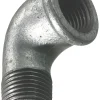 Galvaniserede|Vinkel galvaniseret 3/4" - muffe/nippel 90 gr.