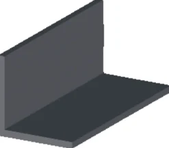 Profillister|Vinkelliste sort pvc 25 x 25 x 1000 mm