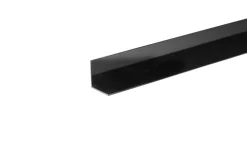 Profillister|Vinkelliste sort pvc 25 x 25 x 2000 mm