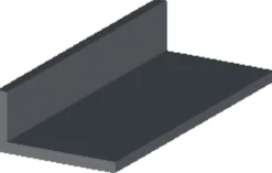 Profillister|Vinkelliste sort pvc 30 x 20 x 2000 mm
