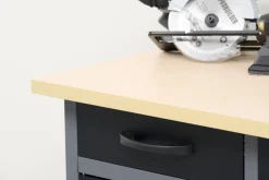 Arbejdsborde & Reoler|Værkstedsbord med skab/skuffer 160 x 60 x 85 cm