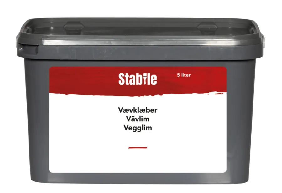 Stabile® Tapetklister & Klæbere|Vævklæber hvid 5 liter -