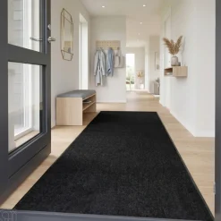 Dørmåtter|Wash&Clean smudsmåtte 90 x 250 cm Sort