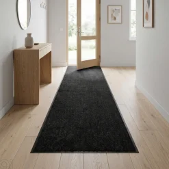 Dørmåtter|Wash&Clean smudsmåtte 90 x 250 cm Sort