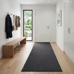 Dørmåtter|Wash&Clean smudsmåtte 90 x 250 cm Sort