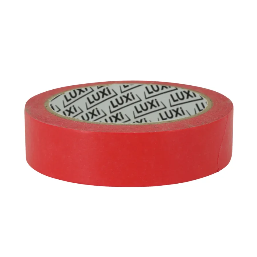 LUXI® Tape|Washi præcisionstape 25 mm x 50 m - rød. hvilket gør den nem at se under arbejdet